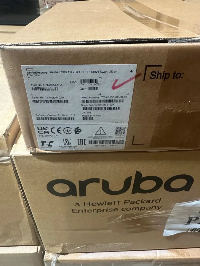 Коммутатор HP Aruba 6000 12G Class4 2G/2SFP 139W 12-Port Gigabit PoE Network Swi
