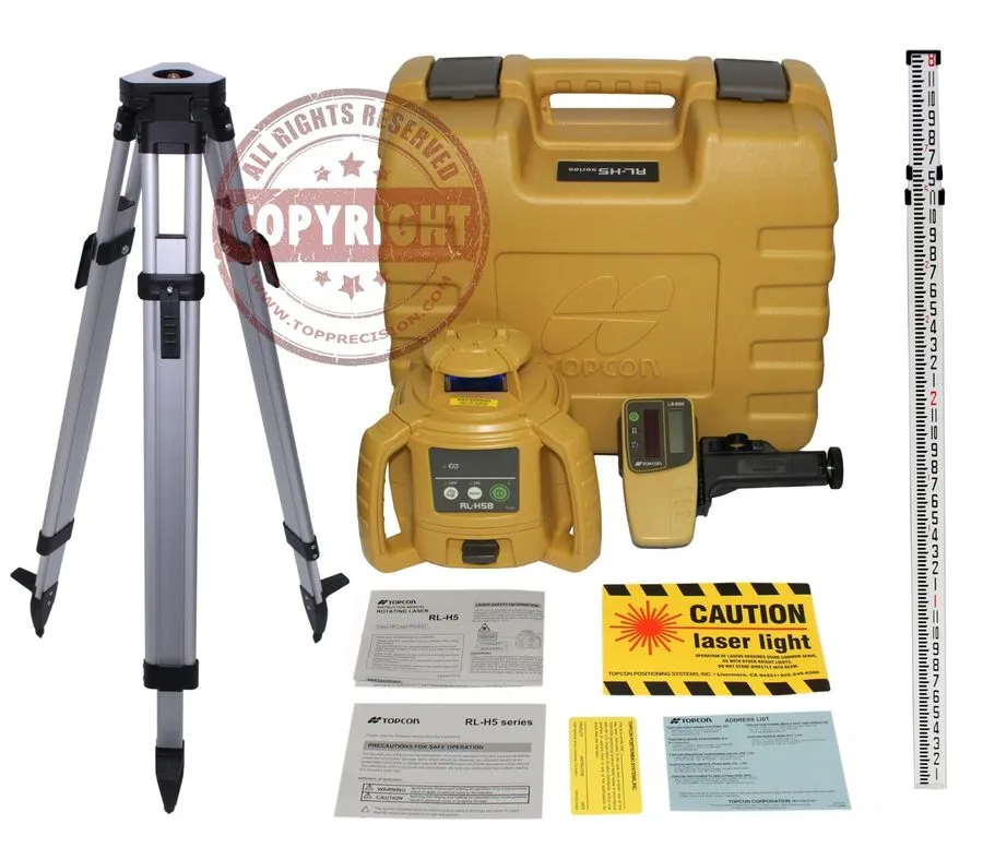 Нивелир Topcon RL-H5B Self-Leveling Rotary Laser Level with LS-80L Receiver — фото лота 2