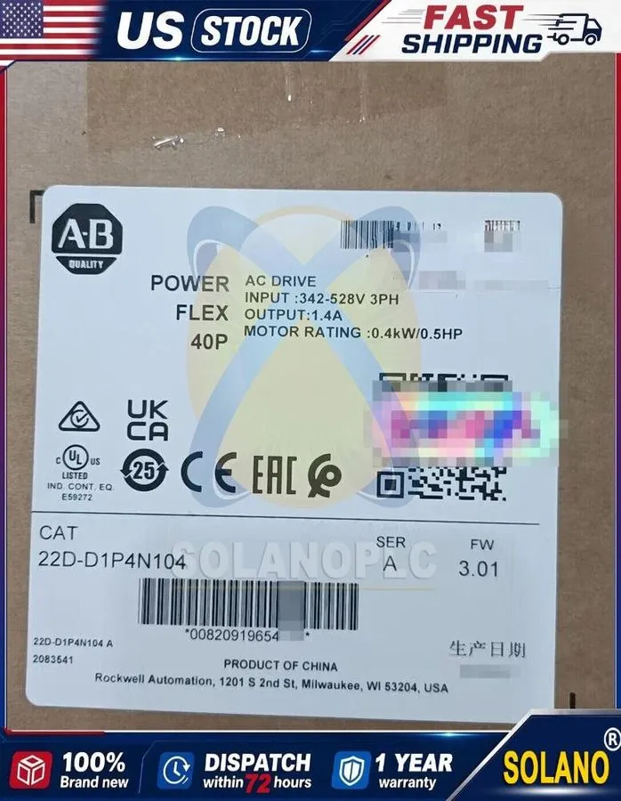 Частотный преобразователь Allen-Bradley AB 22D-D1P4N104 PowerFlex 40 0.4kW 0.5Hp