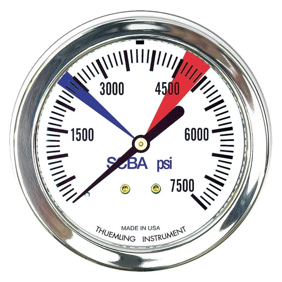 Трубопроводная арматура THUEMLING LFP-SCBA-7500-color zone Pressure Gauge,0 to 7 — фото лота 1