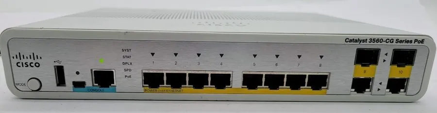 Коммутатор Cisco Catalyst 3560-CG Series PoE 8 port Ethernet Switch