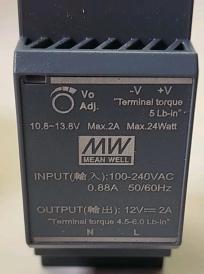 Блок питания Mean Well HDR-30-12 24W 12VDC 2A DIN Rail Switchmode Power Supply