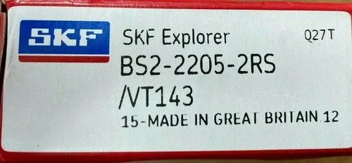 Подшипник SKF BS2-2205-2RS/VT143 Sealed Spherical Roller Bearing 25x52x23 (mm)