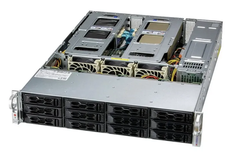 Сервер Supermicro SYS-620C-TN12R 2U Server 12x3.5" NVME U.2 2x Intel Xeon 4300/5
