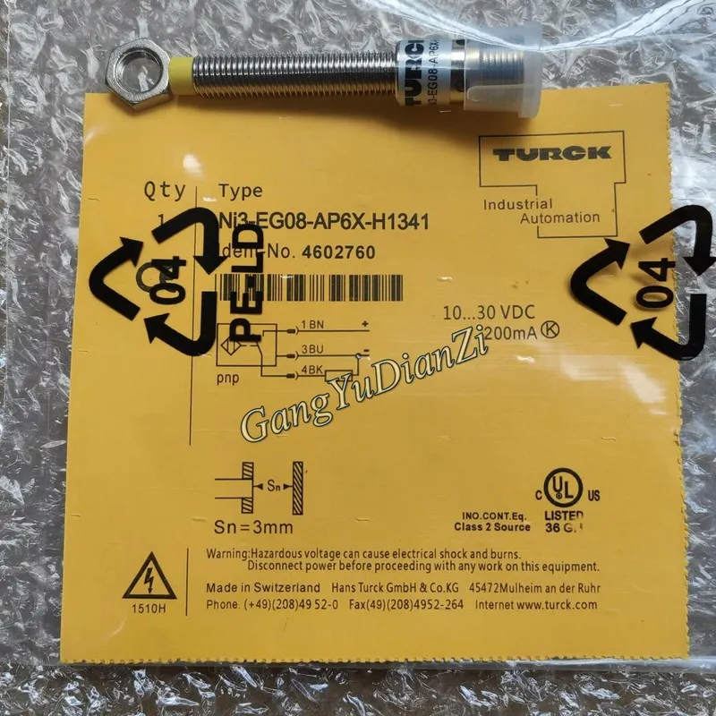 Датчик приближения ONES TURCK NI3-EG08-AP6X-H1341 Sensor&Proximity Switch