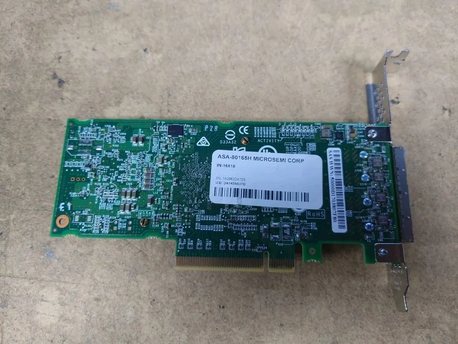 Контроллер Dell Microsemi ASA-80165H 12Gb/s Quad-Port External SAS HBA High Prof — фото лота 1