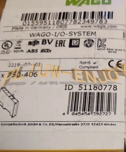 ПЛК WAGO 750-406 2D1 120VAC PLC MODULE