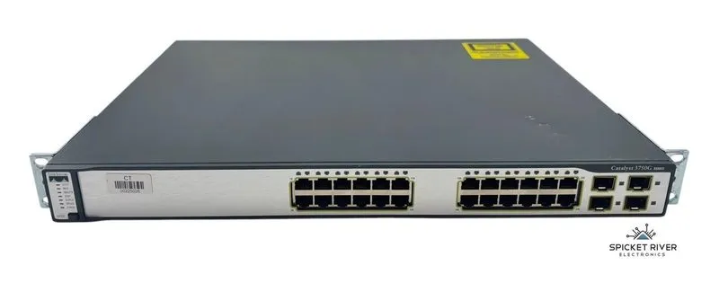 Коммутатор Cisco WS-C3750G-24TS-E1U 24 Port Ethernet Gigabit Switch. 90 Day's . 
