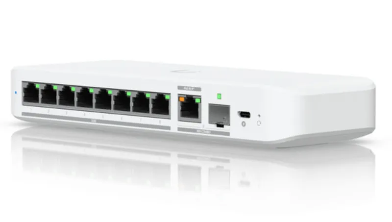 Коммутатор Ubiquiti UniFi USW-Flex-2.5G-8 8-Port 2.5GbE Managed Switch RJ-45 USB