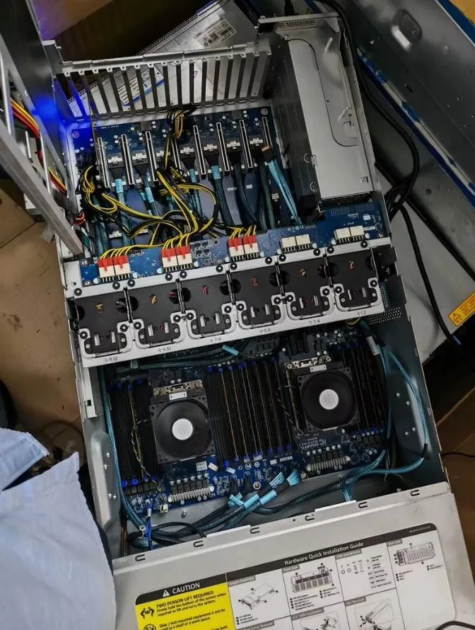Процессор GIGABYTE G482-Z52 4U Rack AI Training Server Support EPYC 7002/7003 CP — фото лота 1