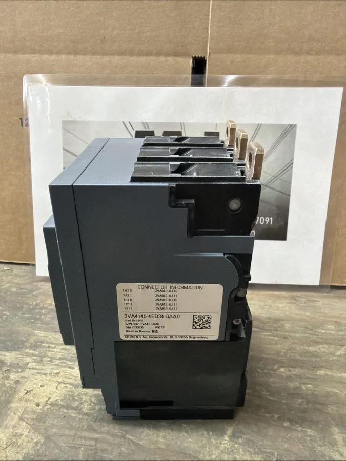 Автоматический выключатель SIEMENS BREAKER CAT: 3VA4145-4ED34-0AA0 45A 600V 3PH