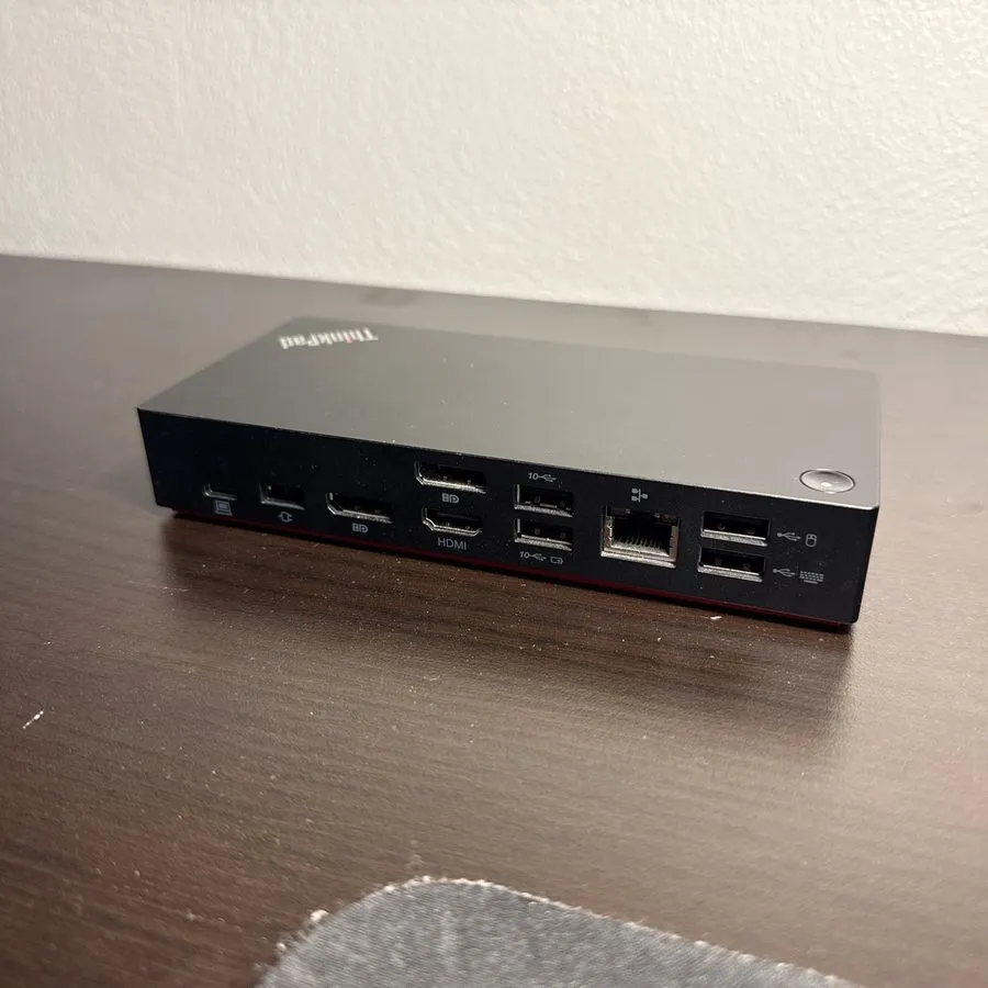 Док-станция Lenovo ThinkPad USB-C Dock Gen 2 40AS 40AS0090US Dual 4K Laptop Dock — фото лота 1