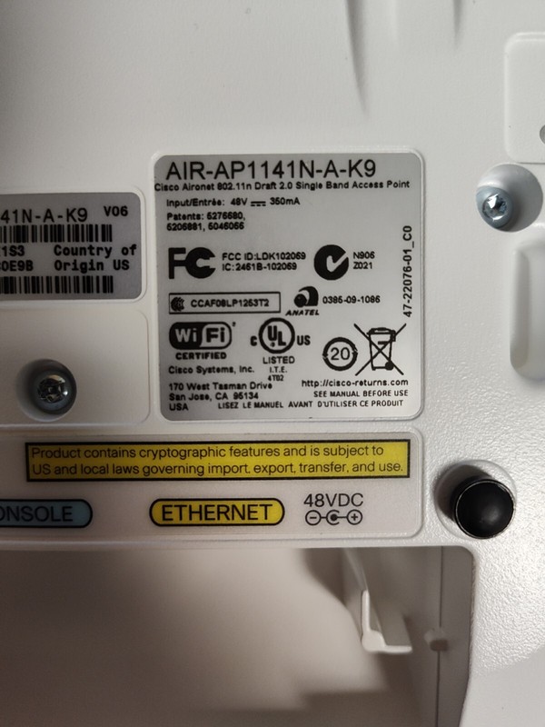 Фото лота AIR-AP1141-A-K9 от продавца №69921