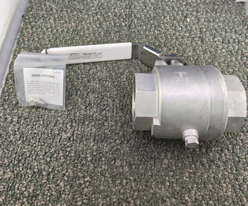 Клапан GROCO 2" NPT Stainless Steel In-Line Ball Valve [IBV-2000-S]