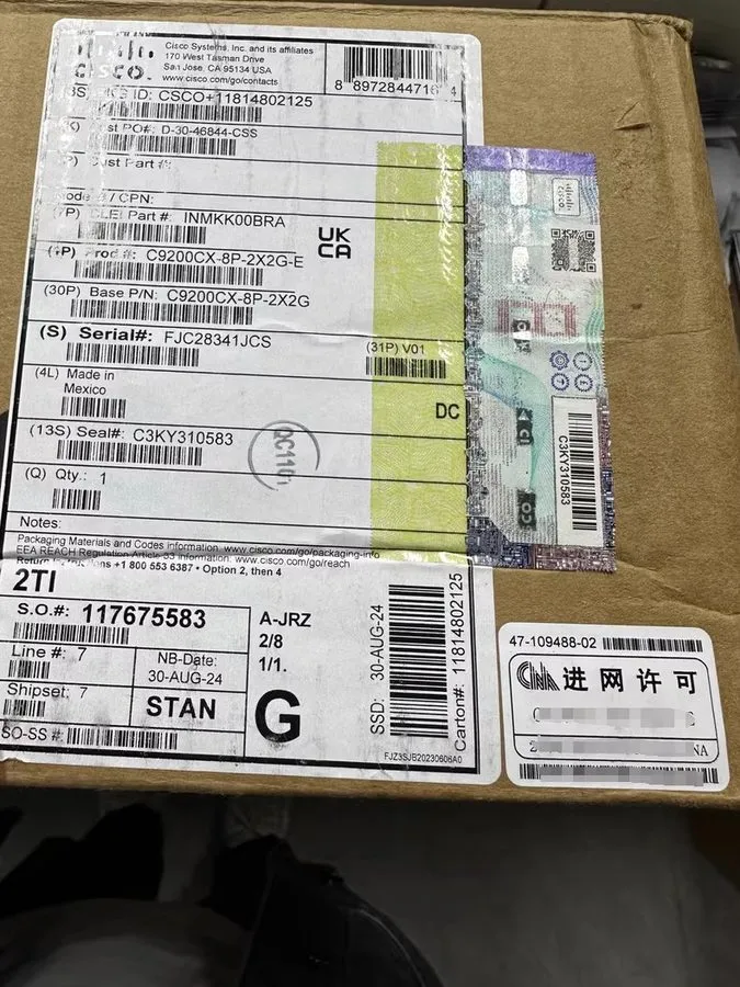 Коммутатор 1PC C9200CX-8P-2X2G-E Cisco Catalyst 9200CX 8-port 1G, PoE+, Network 