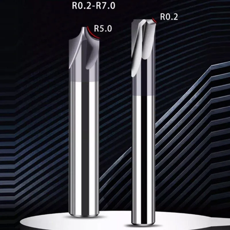 Режущий инструмент Corner Rounding End Mill R0.2-R8.0 Milling Cutter Tungsten Ca — фото лота 2
