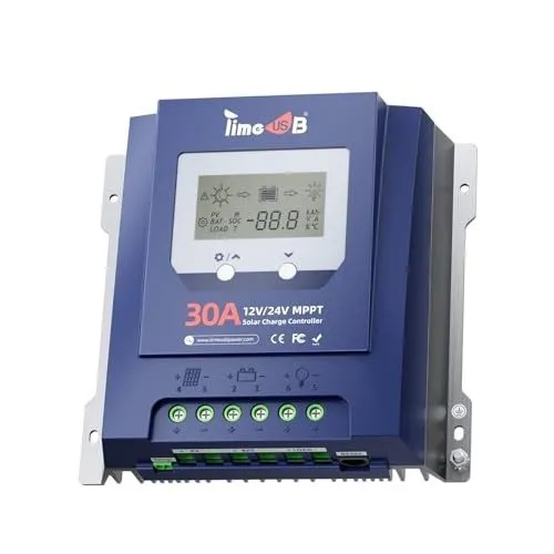 Аккумулятор 30 Amp MPPT 12V/24V/Auto DC Input Solar Charge Controller 99% MPPT T — фото лота 1