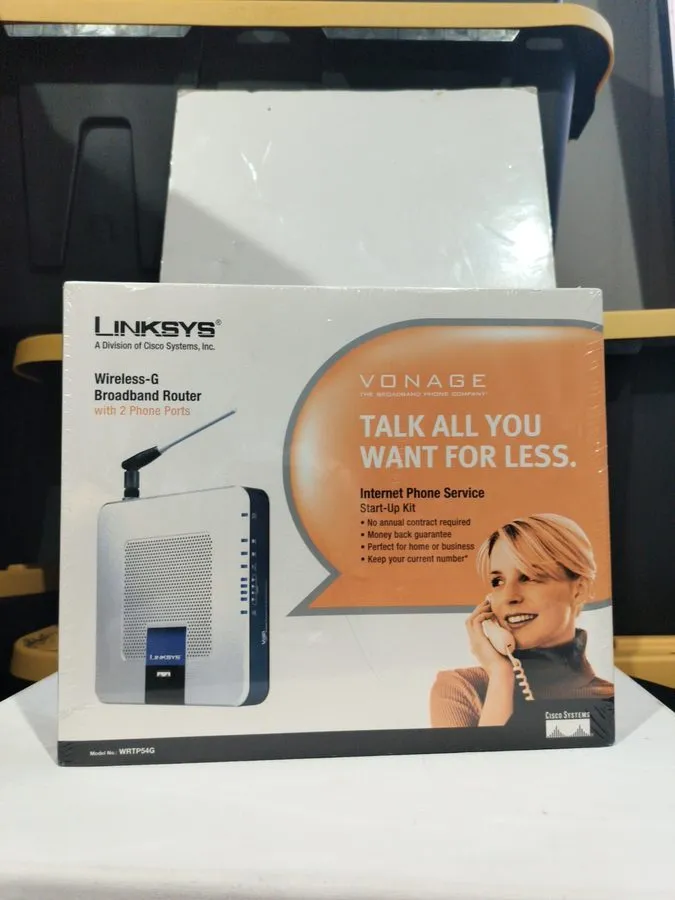 Маршрутизатор Vonage Linksys WRTP54G 3 Mbps 4-Port 10/100 Wireless G Router