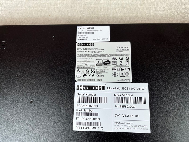Фото лота ECS4100-28TC-F от продавца №32450