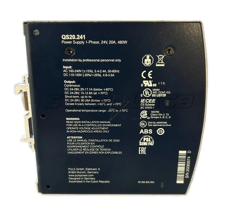 Блок питания Puls QS20.241 DIN Rail Power Supply US FREE