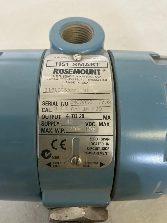 Датчик давления Rosemount Differential Pressure Transmitter 1151DP5S22B1M1 4-20m