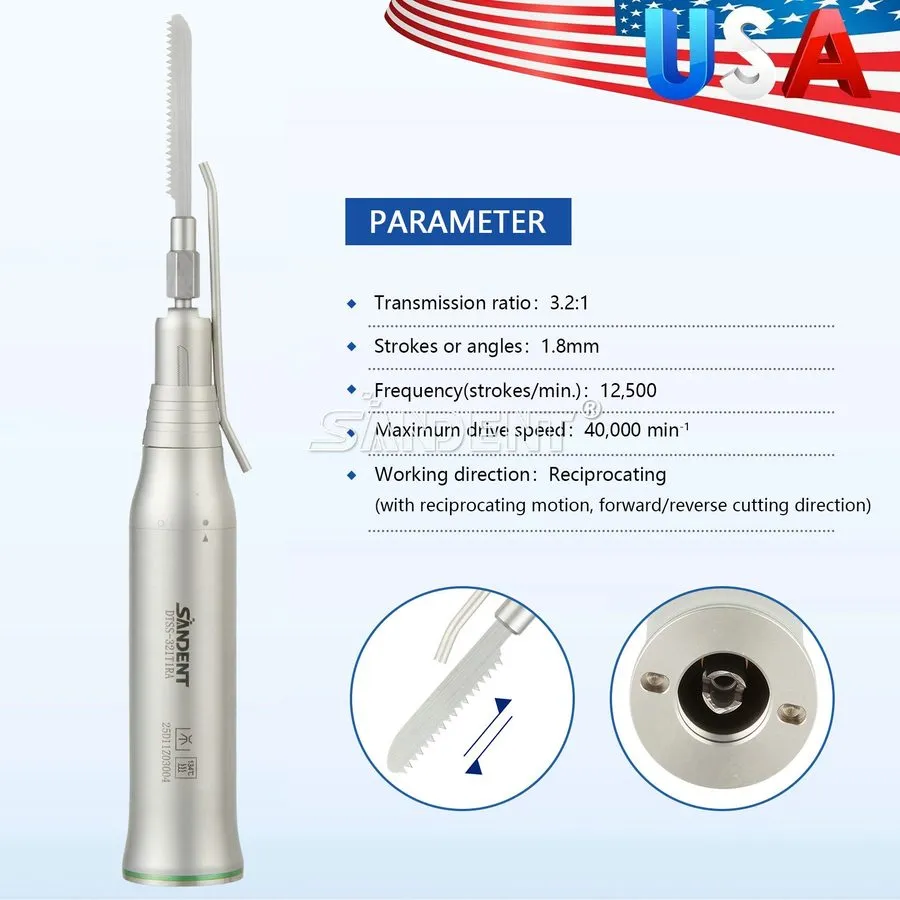 Стоматологический наконечник Dental 3.2:1-R Surgical Saw Straight Handpiece Reci
