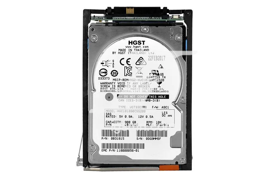 Жёсткий диск EMC 005051468 005051467 900GB 10K SAS 6G 2.5 SFF HDD Internal Hard  — фото лота 1