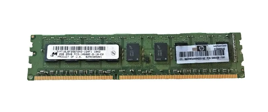 Модуль памяти Micron DDR3 RAM 2GB PC3-10600E ECC 2R MT18JSF25672AZ-1G4F1 — фото лота 1