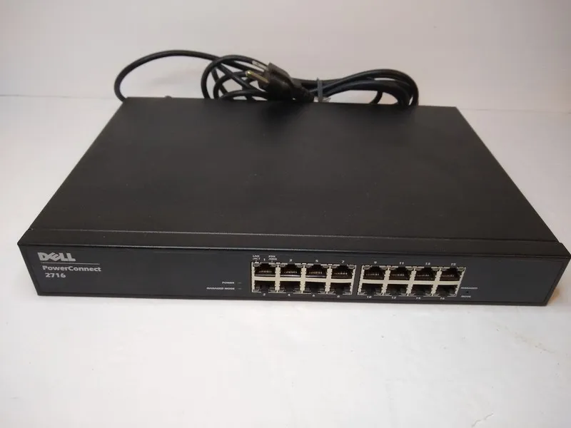 Коммутатор Dell PowerConnect 2716 16-Port 1Gbps Gigabit External Switch Managed — фото лота 1