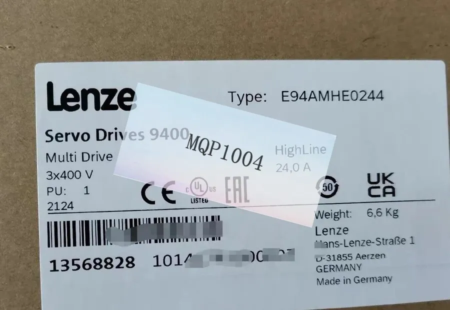Сервопривод E94AMHE0244 LENZE E94AMHEO244 Servo Drive