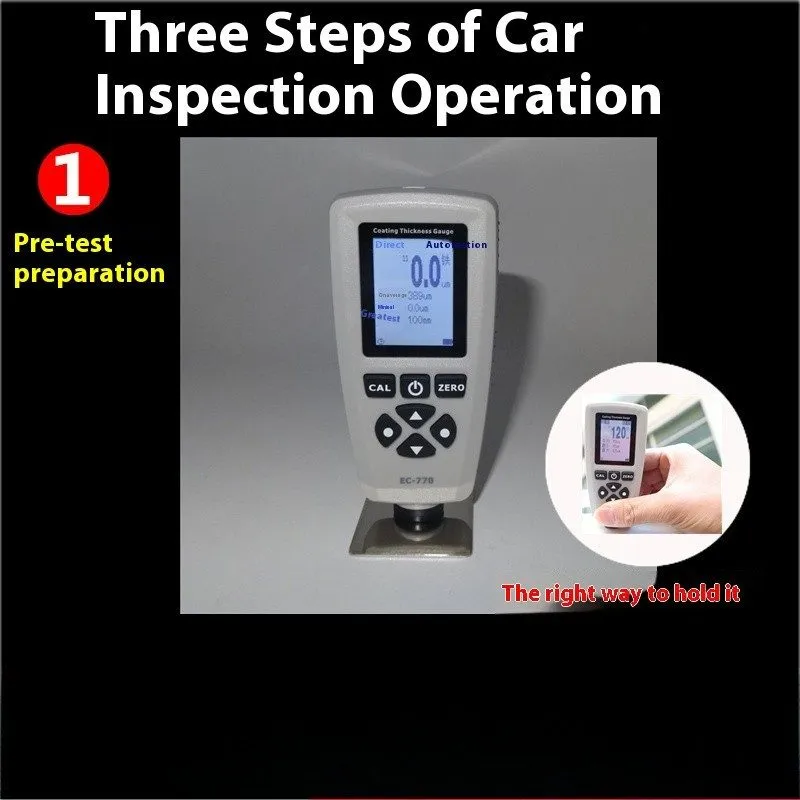 Толщиномер EC-770 Paint Film Meter High Precision Coating Thickness Gauge