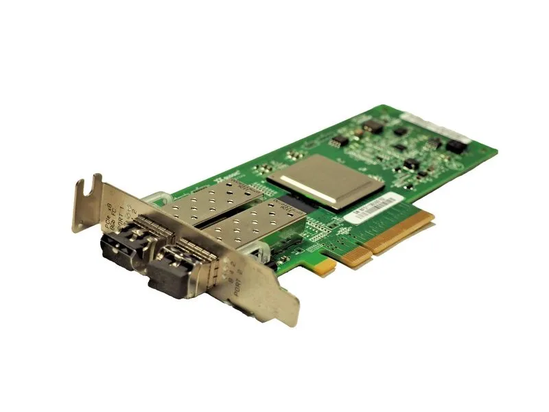 Контроллер QLogic QLE2562 2-Port 8Gb PCIe Fiber Channel FC HBA W/5 sfp's — фото лота 2