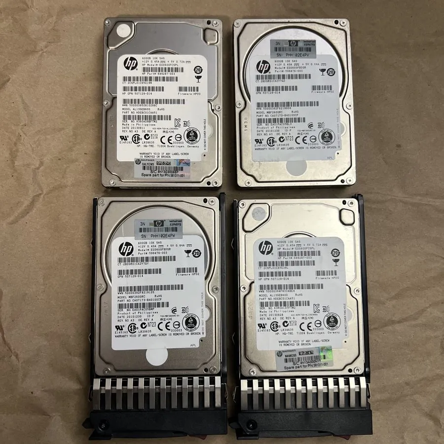 Жёсткий диск EG0600FBDSR COMPATIBLE 1 Year BBO HPE 600GB SAS 6G 10K SFF DP HDD