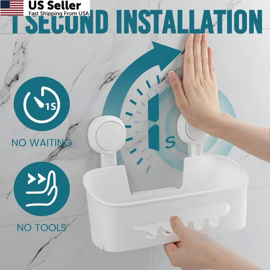 Вакуумная присоска TAILI Shower Caddy Suction Cup Heavy Duty 2 Medium, White-2 S