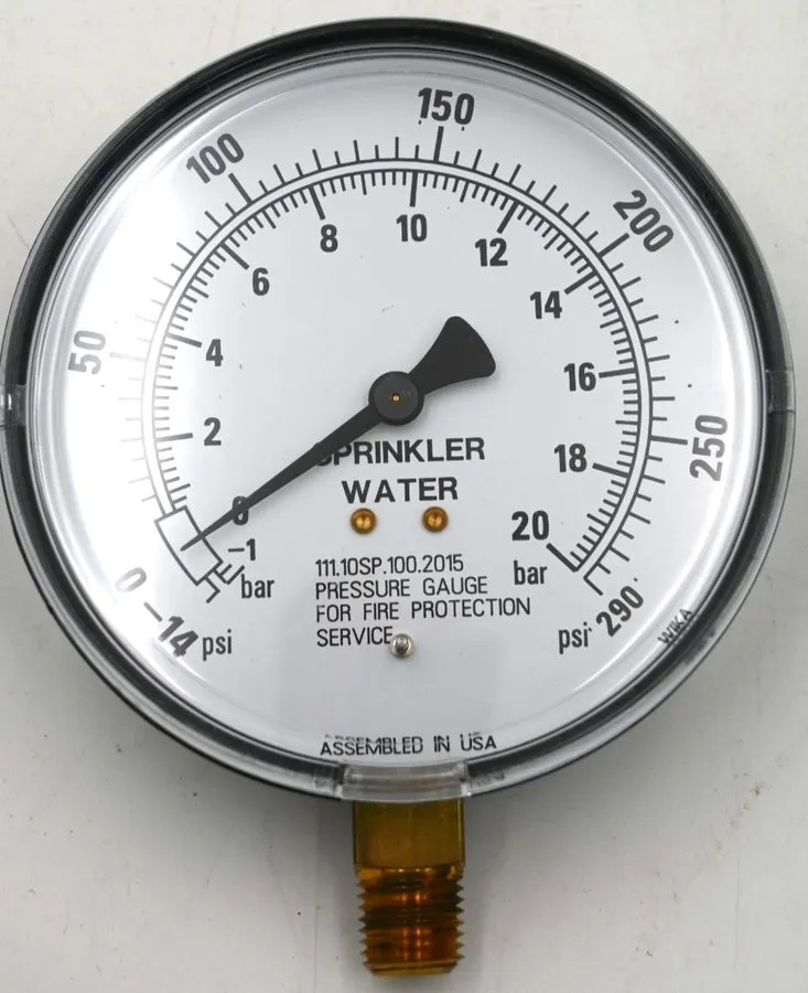 Трубопроводная арматура WIKA 111.10SP.100.2015 Retard Sprinkler Water Pressure G