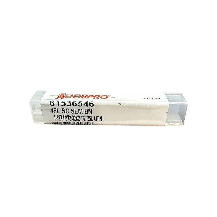 Режущий инструмент Accupro 61536546 1/32in 4 Flute Ball Nose AlTiN Carbide End M — фото лота 2