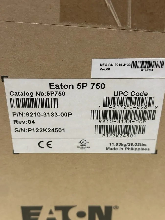Батарейный модуль Eaton 5P750 UPS Battery Backup / MPN 9210-3133-00P — фото лота 1