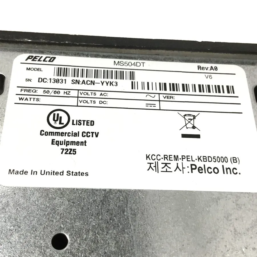 Камера Pelco MS504DT Camera Box #2240 (One)THS
