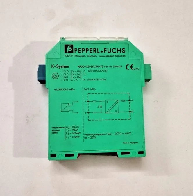 Датчик Pepperl+Fuchs KFD0-CS-Ex1.54-Y3 Intrinsic Safety Isolator 28V 93mA K-Syst — фото лота 2