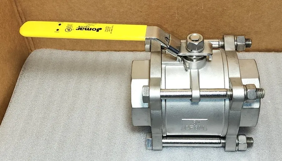 Клапан Jomar T-SS-1000N-4B 2"Npt Ball Valve Stainless Steel CF8M Full Port 1000W