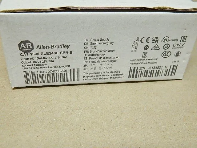 Блок питания Allen Bradley AB 1606-XLE240E Power Supply 240V/24VDC 240 watt