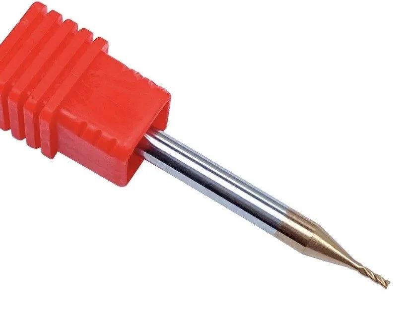 Режущий инструмент 1mm Solid Carbide End Mill 4 Flute HRC55 D1x50-4F TiSiN Coat  — фото лота 2