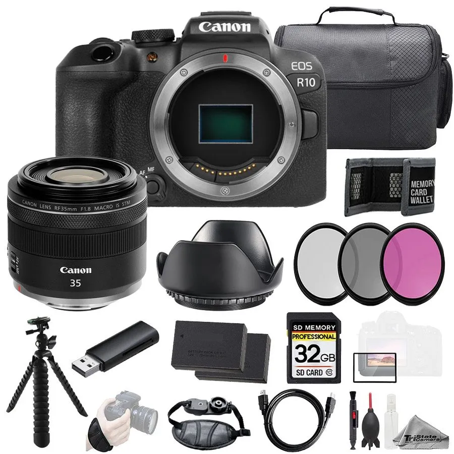 Объектив Canon EOS R8 + RF 24-105mm f/4L IS USM Lens+32GB+Ext Bat+ Filter-Kit