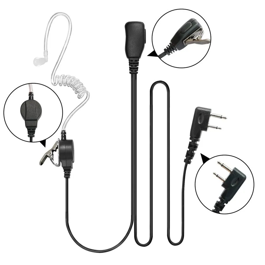 Радиостанция 1-wire Surveillance Earpiece для IC-F3001 IC-F4001 F3011 F4011 Radi