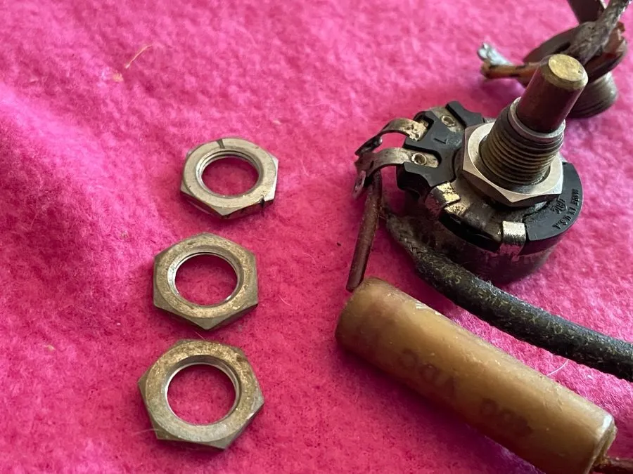 Жгут проводов vintage 1951 /1952 IRC Gibson 500 K pots wiring harness для L5 Les — фото лота 1
