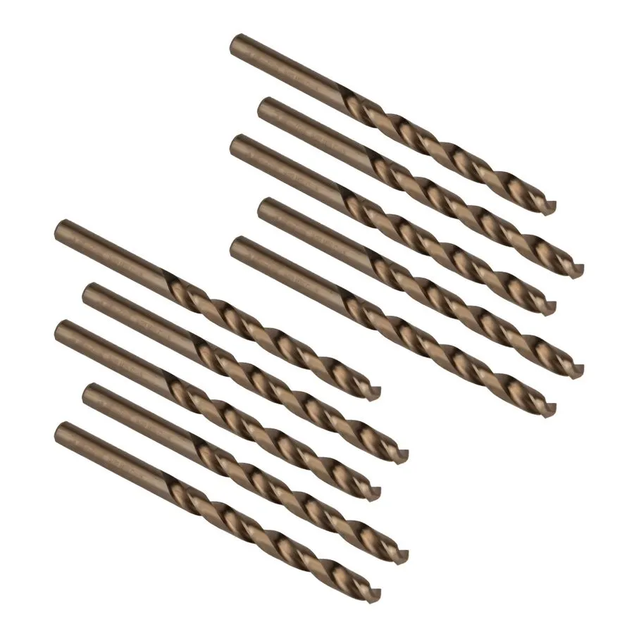 Режущий инструмент POWERTEC 9/32" Cobalt Drill Bit 135?X Set 10-Pack QDB2018 — фото лота 1