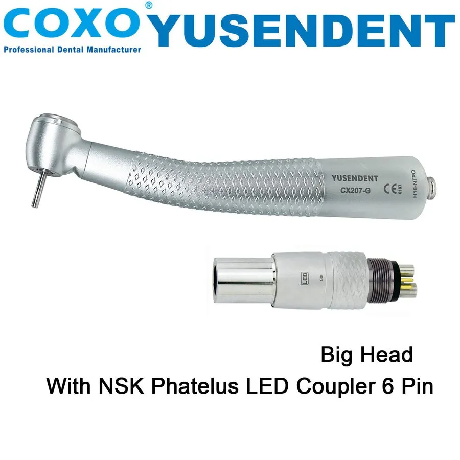 Стоматологический наконечник COXO Dental Handpiece Fiber Optic High Speed Turbin — фото лота 2
