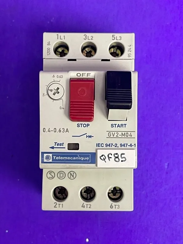 Автоматический выключатель TELEMECANIQUE GV2-M04 MOTOR CIRCUIT BREAKER, 0.4-0.63