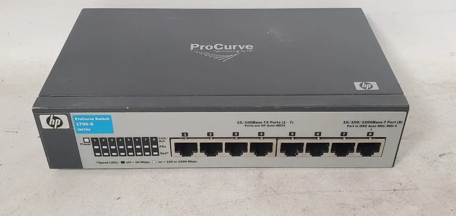 Коммутатор HP ProCurve 1700-8 8 Port Fast Ethernet Switch (7x 100Mbps, 1x 1Gbps)