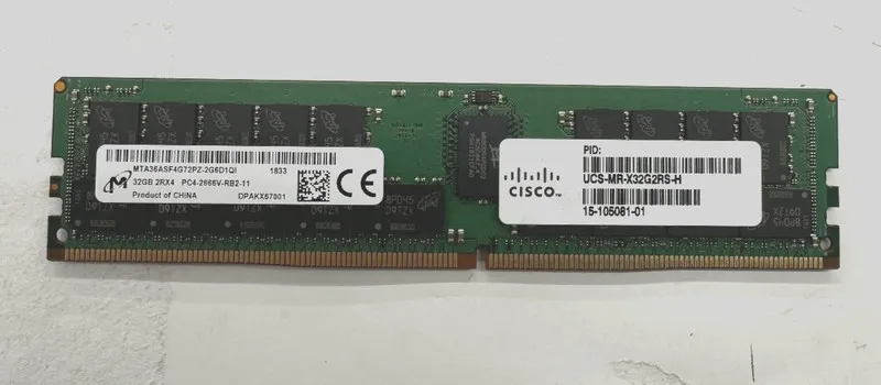 Модуль памяти Micron 32GB 2Rx4 PC4-2666V DDR4 ECC RDIMM MTA36ASF4G72PZ-2G6 84075